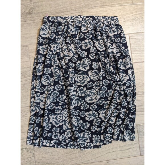 J Crew Womens Skirt Large‎ A Line Midi Floral Pockets - Picture 2 of 10
